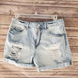 Forever 21 Jean Shorts Distressed